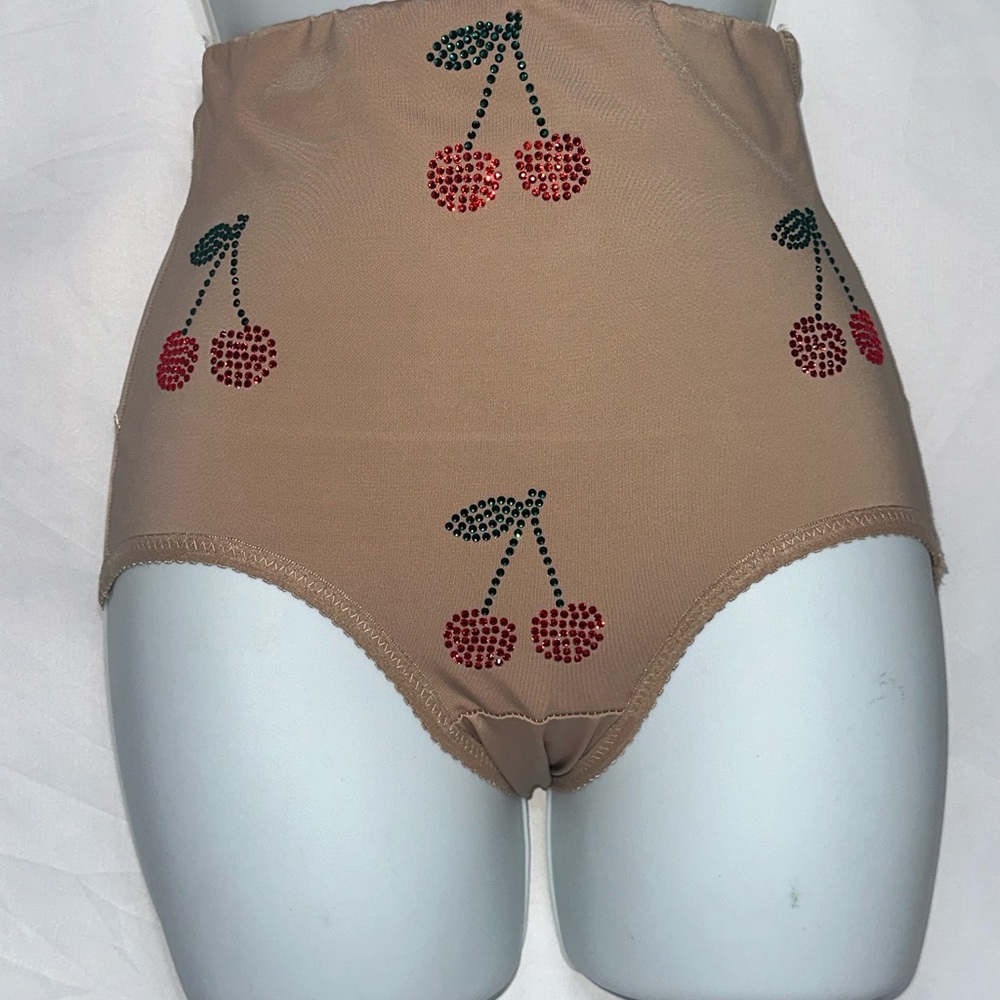 Cherry Print High-Waist Bloomer Panties